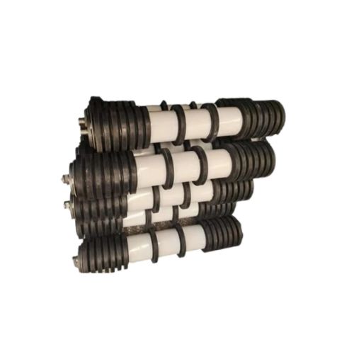 Side view of a Comb Iron Idler showing its low-friction, energy-saving roller design